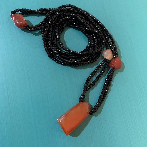 Real Gemstone 💎 salmón Jade & oxidena - Picture 3 of 8